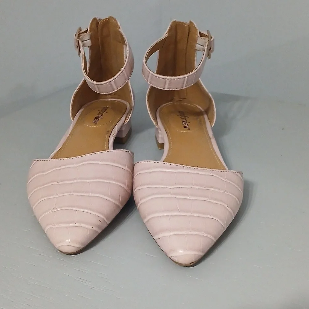 Elegant Pink Ankle Strap Women's Shoes, pre-loved excellent conditions sz 8 - Picture 2 of 5